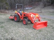 2011 Kubota L3800 HST w/ Trailer,  Loader,  Rotary Cutter 4WD