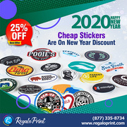 Cheap Stickers Are On 25% New Year Discount - RegaloPrint