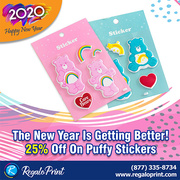 The New Year Is Getting Better! 25% Off On Puffy Stickers