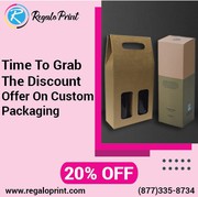 Time To Grab 20% Discount Offer On Custom Packaging - RegaloPrint