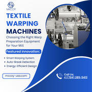 For Sale: McCoy Warp Preparation Equipment – Built for Perfection,  Eng